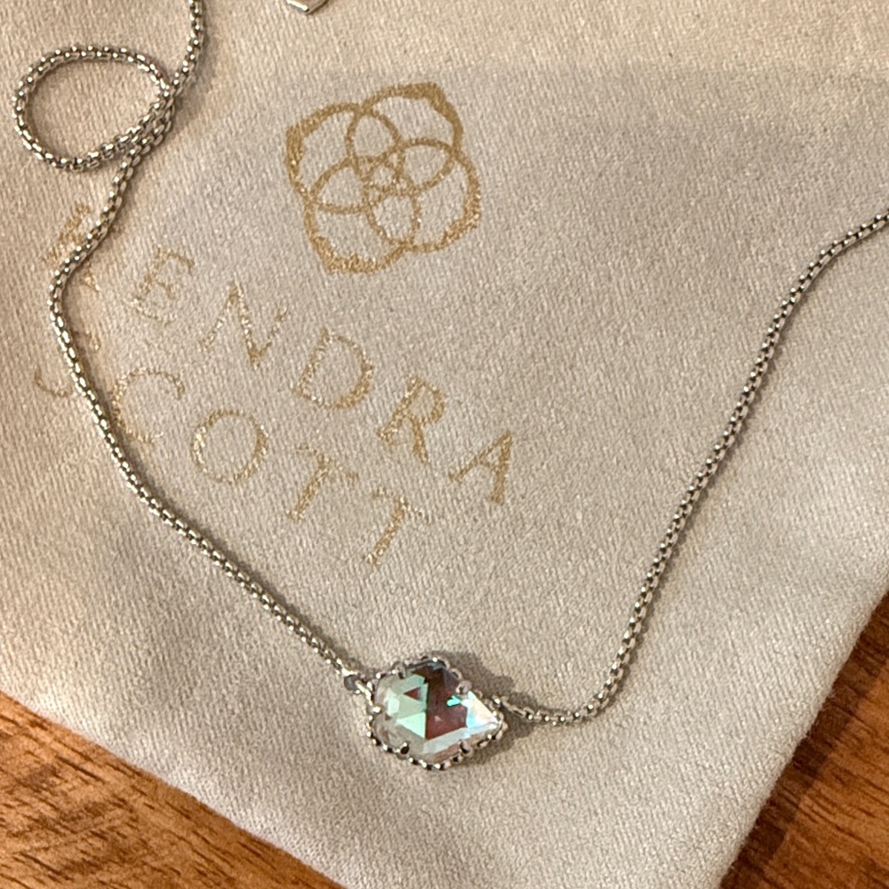Kendra Scott Silver Iridescent Tessa Necklace